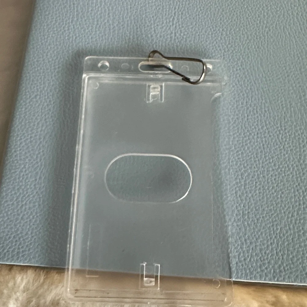 Blue Notebook with Gold Text & ID Holder
